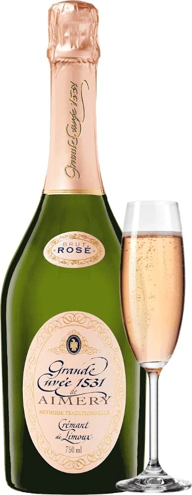 Aimery Grande Cuvée 1531 Rosé Crémant Brut von Sieur d'Arques - Schaumwein 12 x 0,75l VINELLO - 12er - Weinpaket inkl. kostenlosem VINELLO.weinausgießer