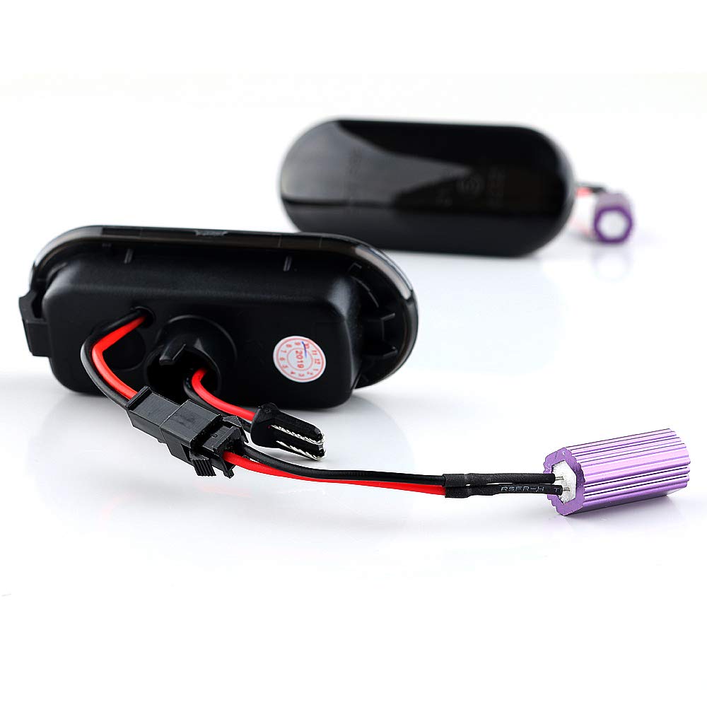 Ersatz für 2 x LED Blinkleuchte Blinker Seitenblinker links rechts ohne Fehlermeldung Black Vision V-17060508