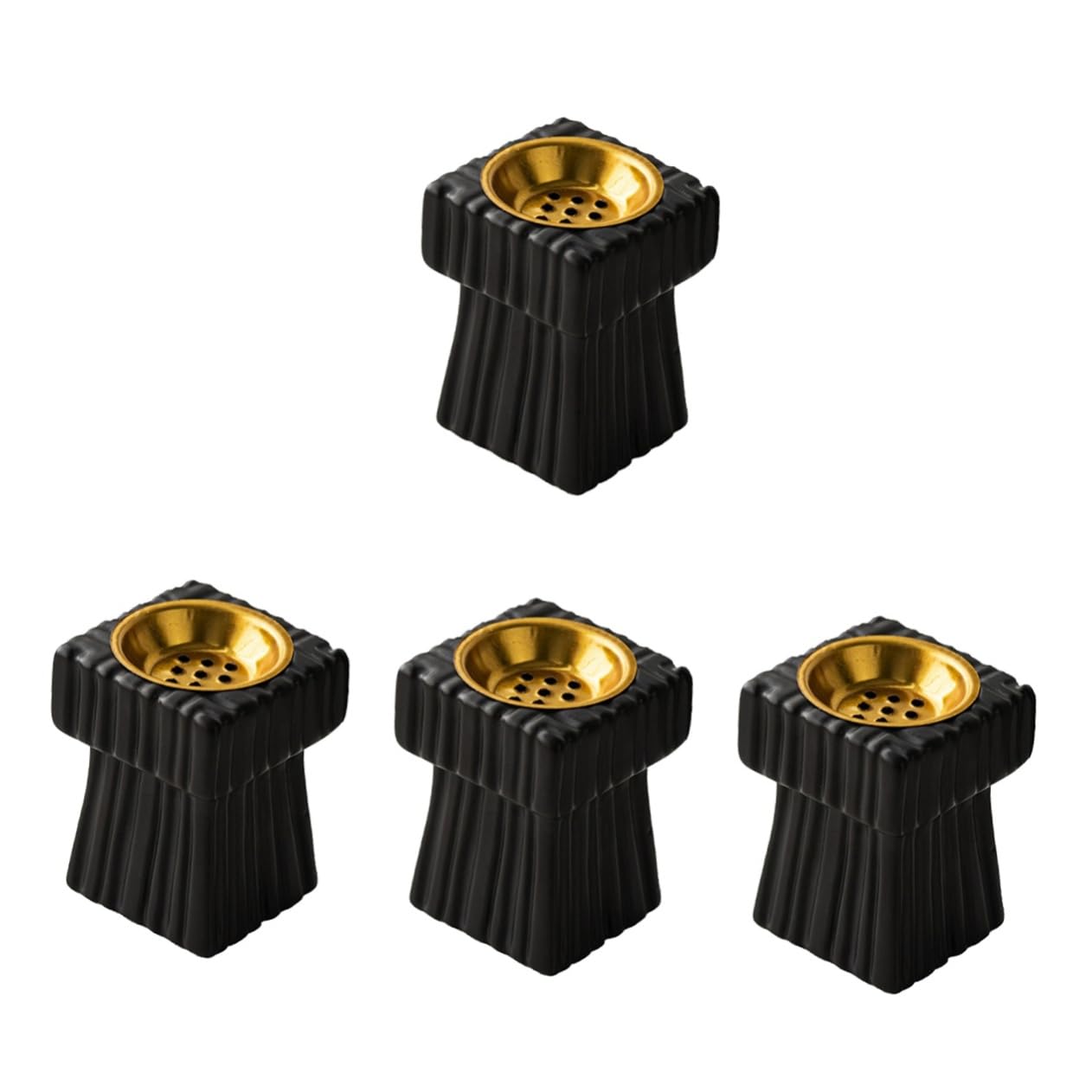 Ciieeo 4piezas Soporte De Inciensario Cerámico Negro para Conos y Adorno Decorativo De Árabe para y Yoga