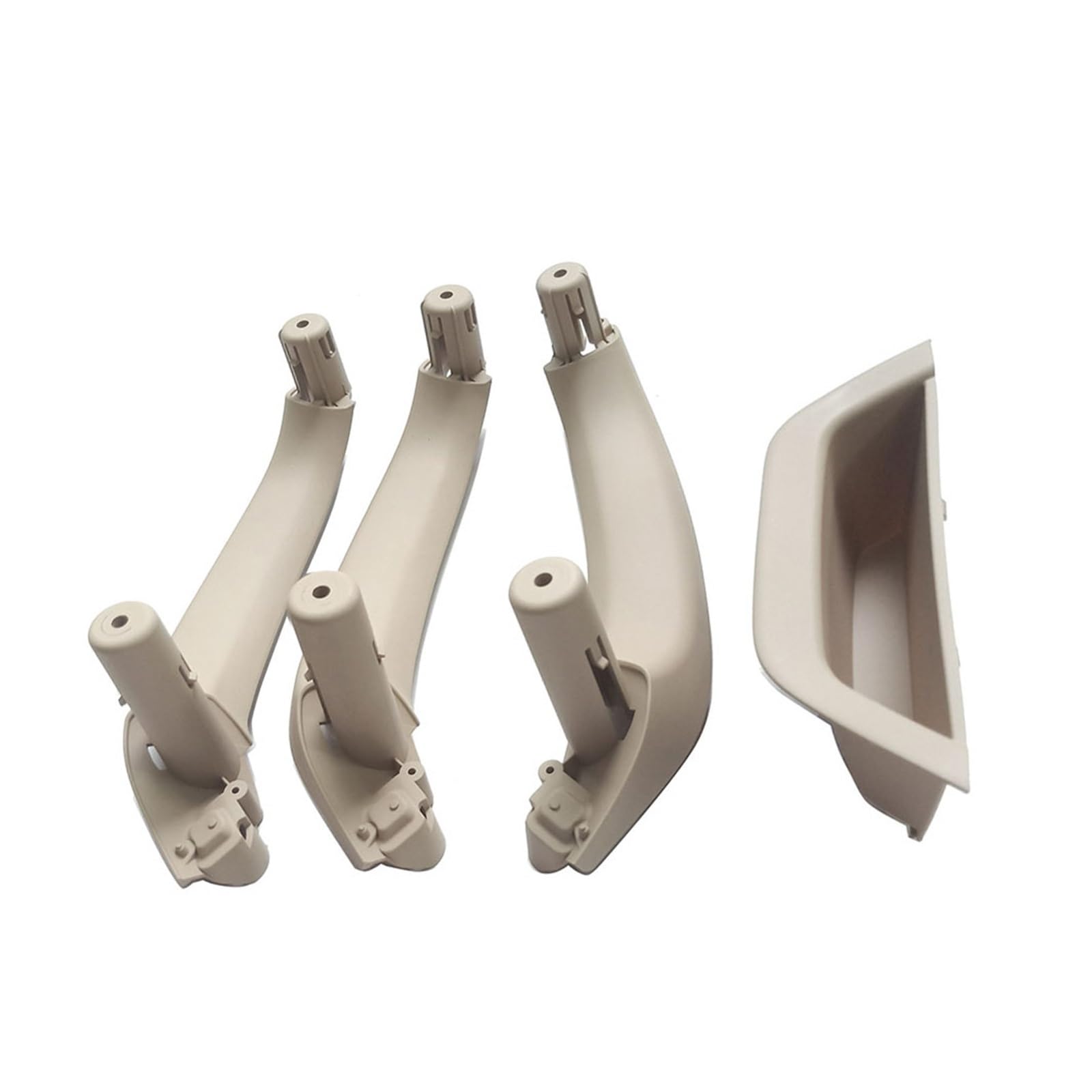 PBPLZWVWA Car Inside Door Handle Pull Trim Cover for X3 X4 F25 F26 4PCS Passenger Door Inside Handle Cover Armrest Panel Inner Pull Trim LHD RHD(RHD-Oyster)