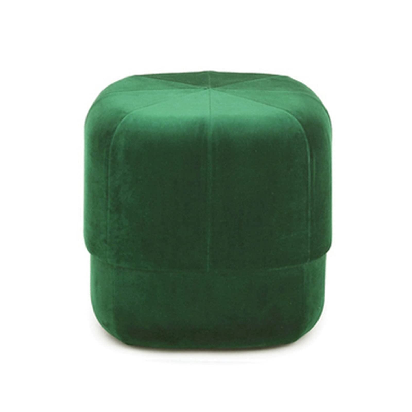 Pouf en velours vert : la solution d'assise confortable et compacte pour les petits espaces
