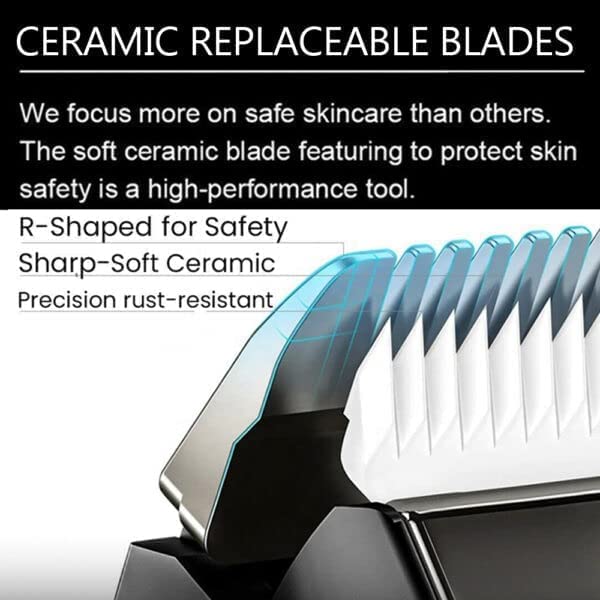 MENHOOD Men's WaterProof Cordless Grooming Trimmer for Men, Suitable for Beard, Body Private Part Shaving, Head and Pubic Hair, 150min Run Time... - Image 4