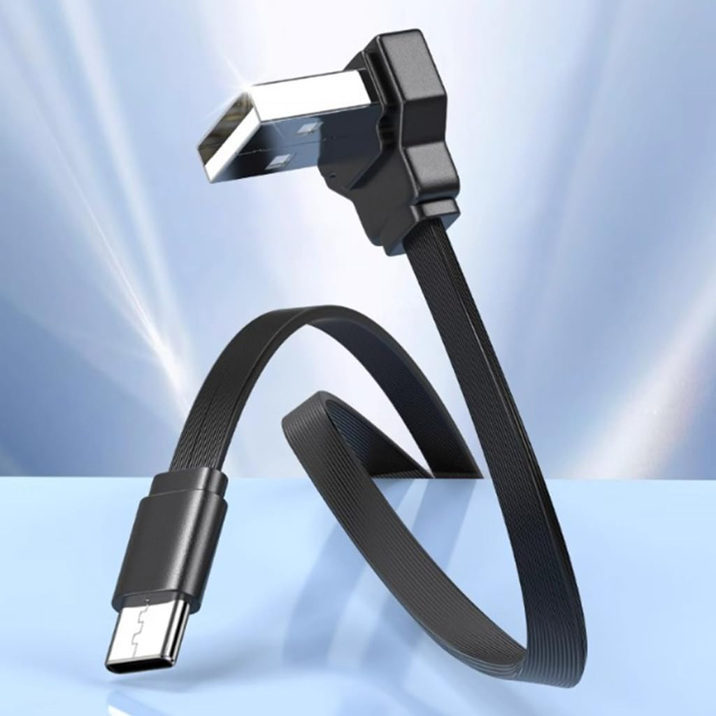 Kabel USB C na USB A 2.0 90 stopni, szybkie ładowanie 65 W i synchronizacja danych 480 Mb/s