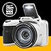 KODAK PIXPRO AZ425-WH 20MP Digital Camera 42X Optical Zoom 24mm Wide Angle Lens 1080P Full HD Video Optical Image Stabilization Li-Ion Battery 3