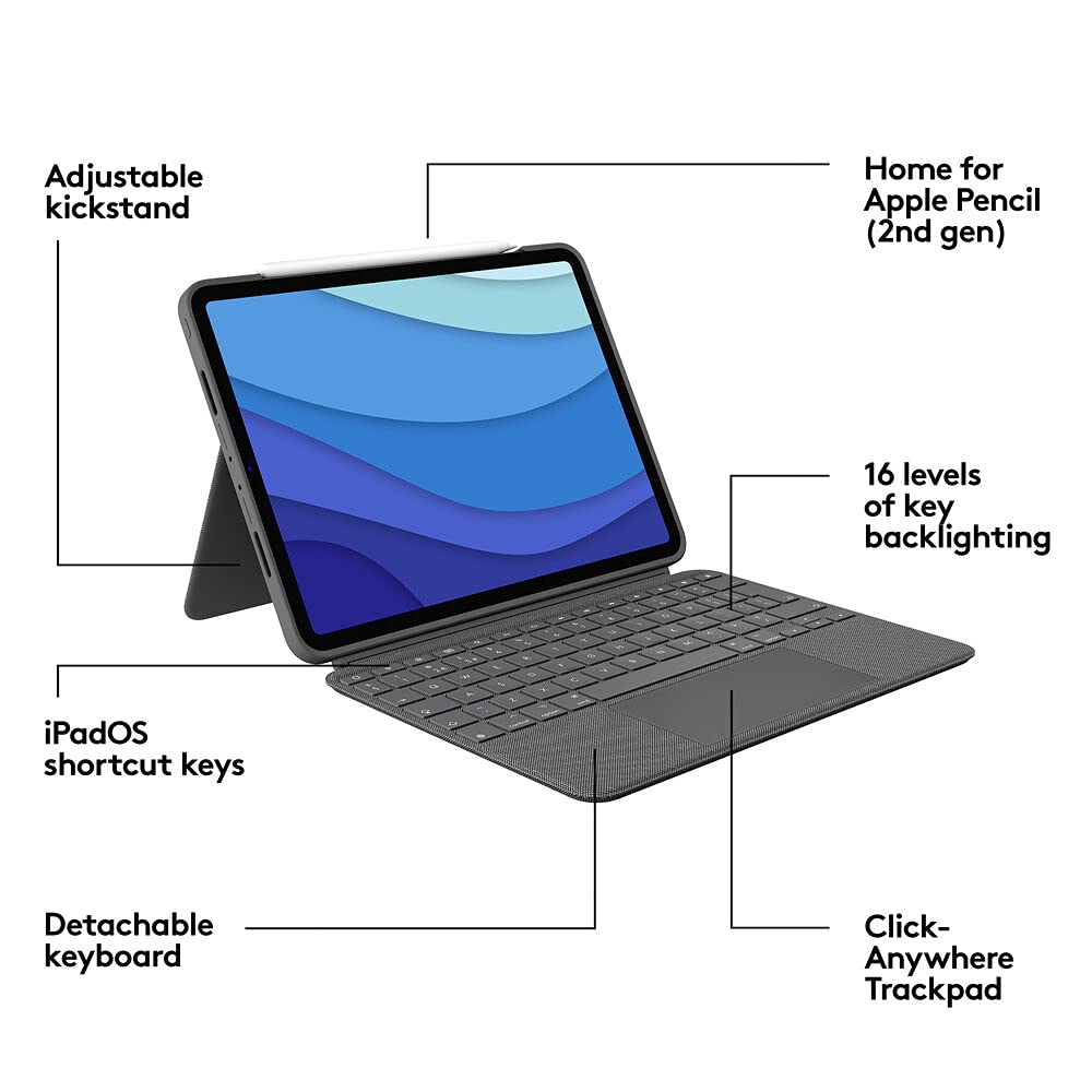 Buy Logitech Combo Touch Keyboard Case for iPad Pro® 11inch (1st, 2nd