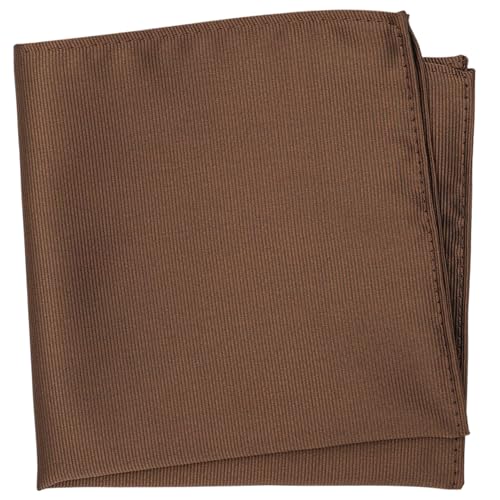Image of Boy's Solid Tie with Pocket Square Set, Regular Necktie for Children and Kids, Self-Tied