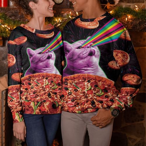 ACEPrints Funny Ugly Christmas Sweatshirts for Men Women for Men Women Polyester Sweatshirt - Image 7