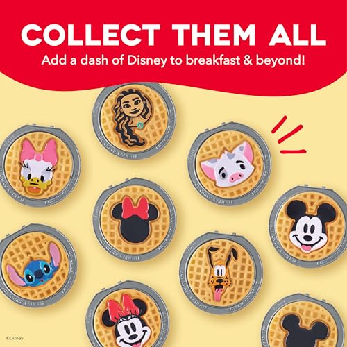 Image of Disney Dash MultiMaker Mini System Removable Plate Set - Ceramic Coating Replacement Plates for Waffle Breakfast - Waffle Maker Not Included - 4-Inch - 2-Pack - Minnie & Daisy