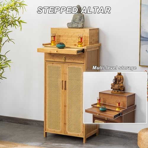 Table dautel de temple bouddhiste en bois style chinois authentique