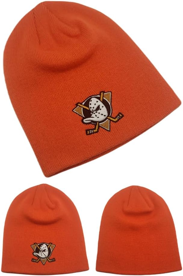 Reebok Anaheim Ducks Cuffless Knit Hat OSFM KZP57