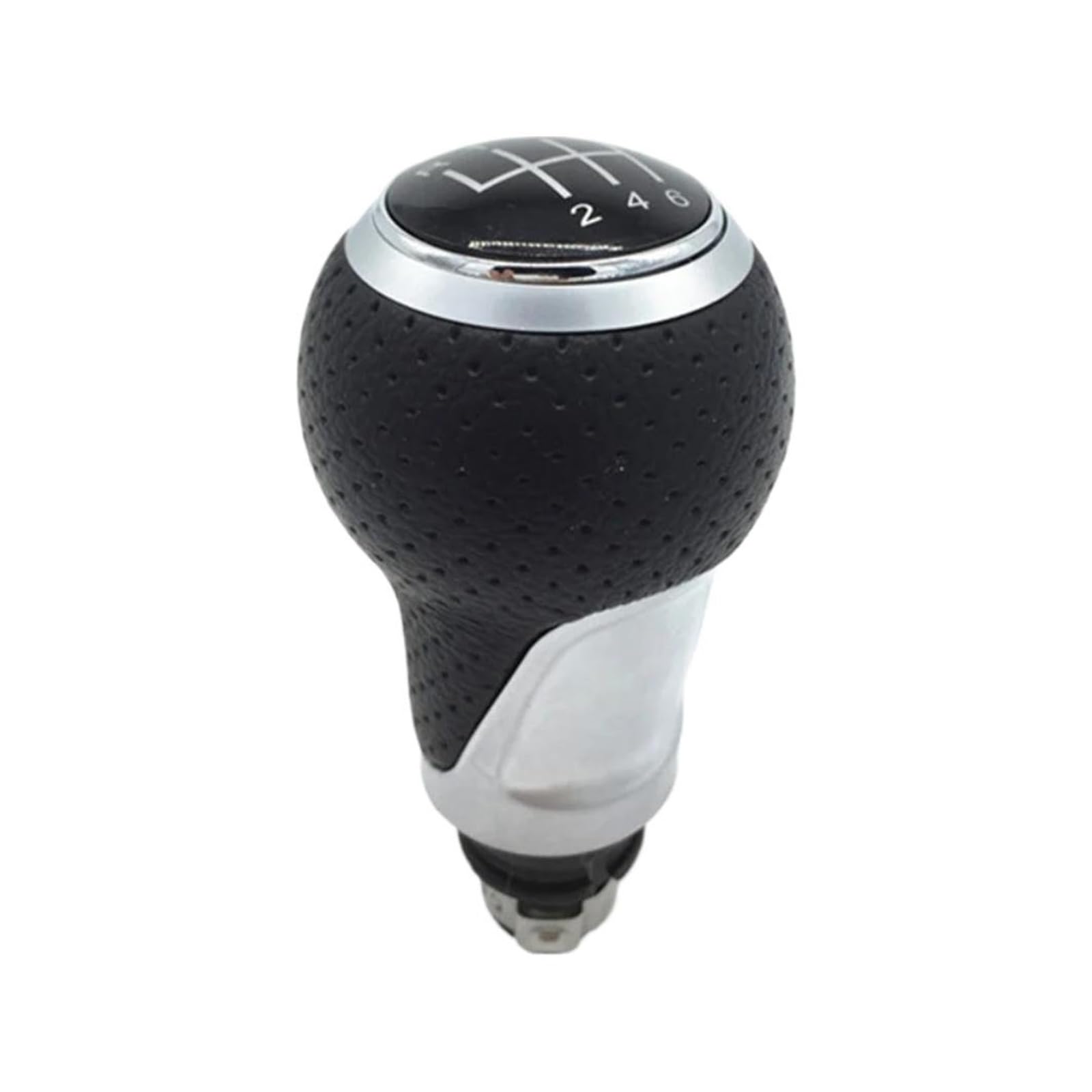 Glblpexelr R123456 Silver Knob For Vw For Golf 5 6 Mk5 Mk6 For Jetta 2005-2014 Sporty Gear Shift Knob