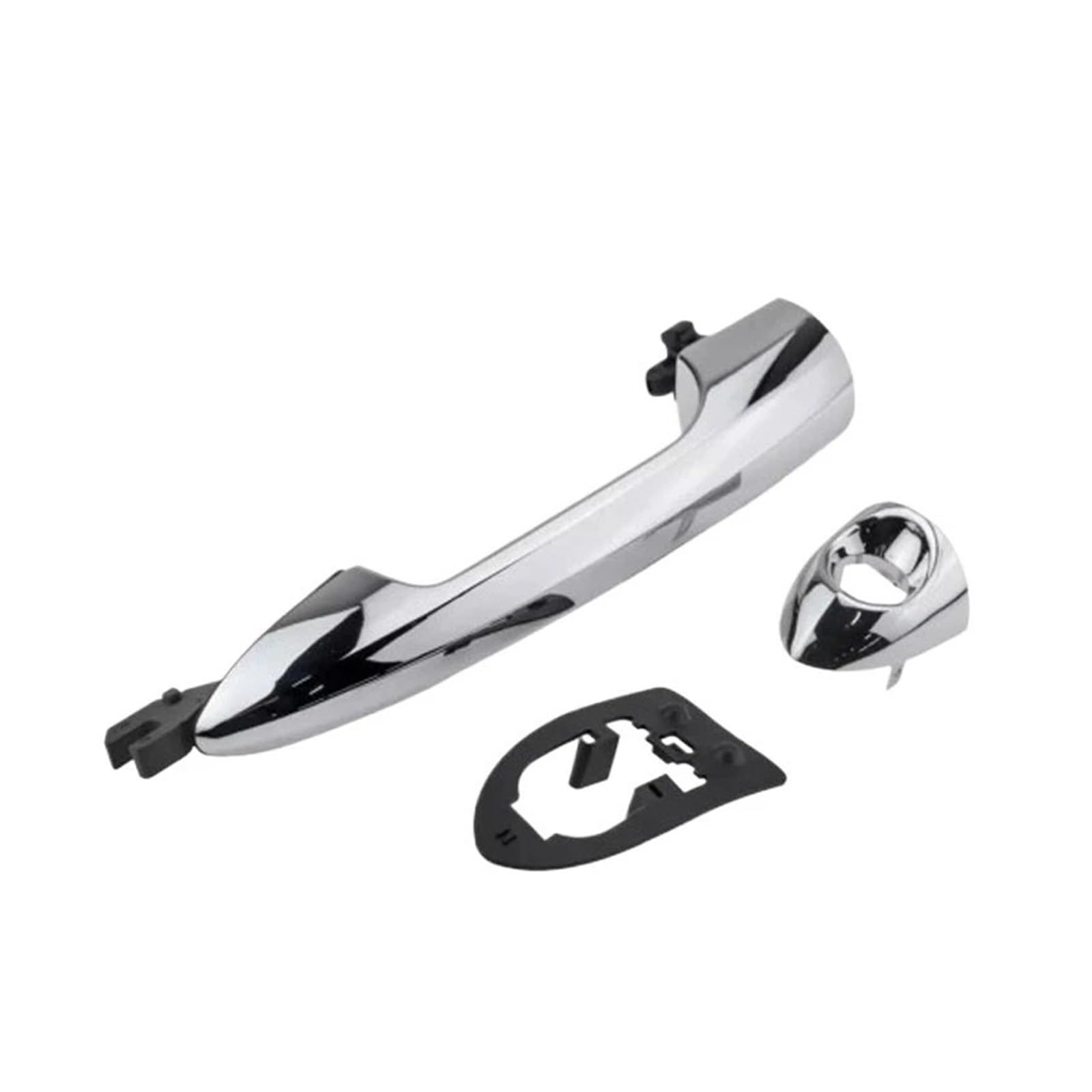 TNTGEBFVBG Universal Car Exterior Door Handle for Alfa for Romeo for Giulietta 2010-2016 for Mito 2008-2018 Outer Exterior Door Handle(Bright Silver Left)