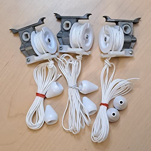 Cord Titler for Horizontal Blinds (Square HP White & Silver, Pack of 3)