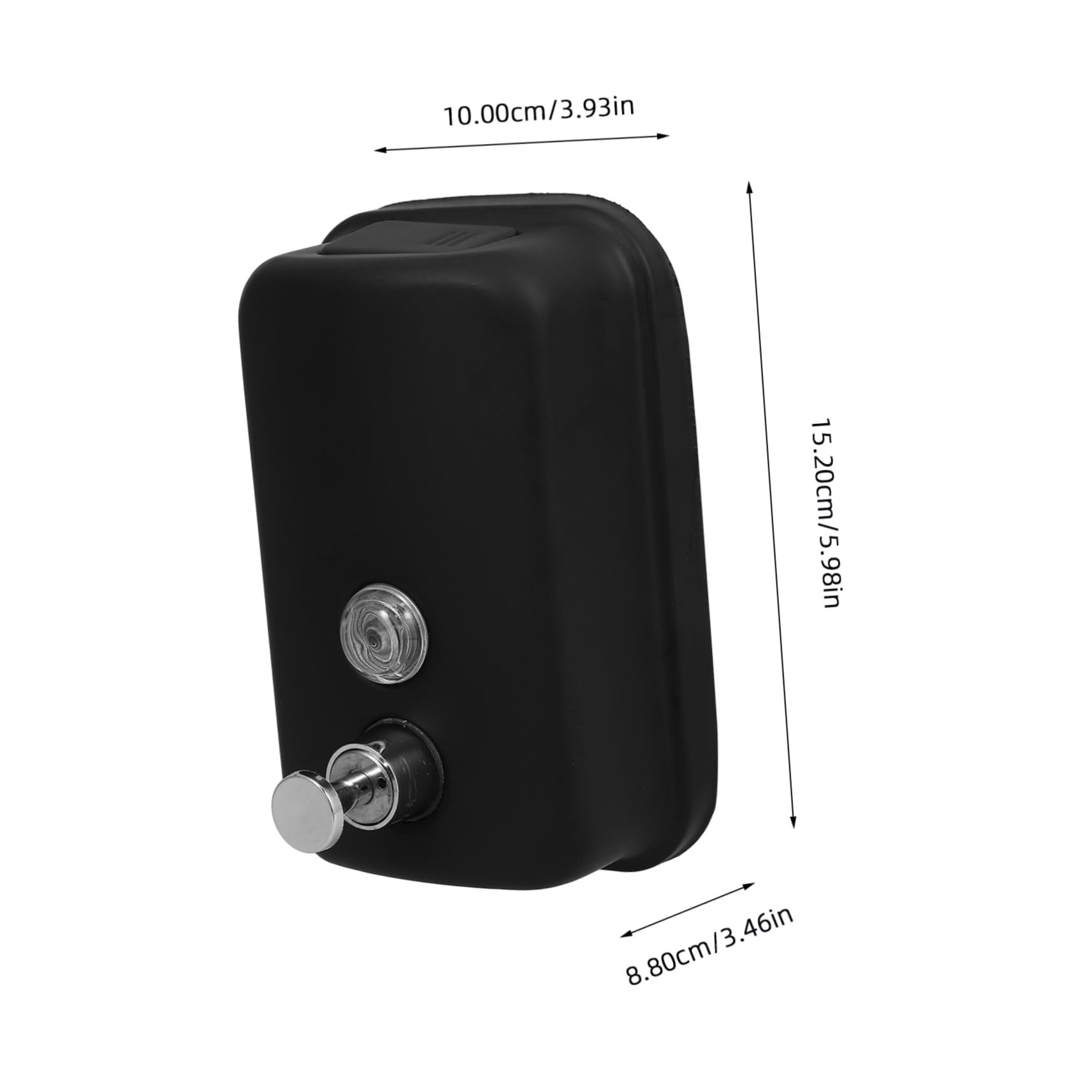 SOLUSTRE Bathroom Soap Dispenser Wall-Mounted Liquid Hand Soap Dispenser for Shower Kitchen Large Capacity for Bathroom Hotel Office Stainless Steel