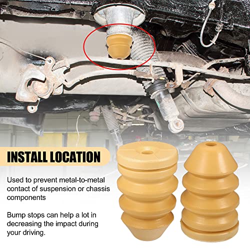 X Autohaux Rear Upper Bump Stop Axle Jounce Bumpers Fit For Jeep Liberty 2002-2007 2.4L 2.8L 3.7L Replacement 52088705Ab 2Pcs #TOP2