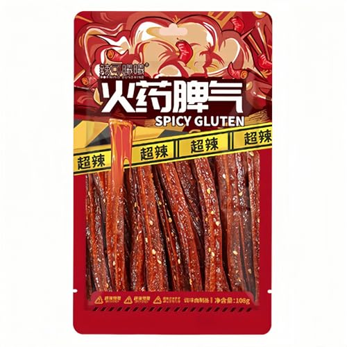 MKSDDF -108 g Latiao - Pauzinhos picantes chineses de comida chinesa, tiras picantes, palitos picantes, aperitivos chineses, aperitivos de escritório, aperitivos casuais para festas (tiras picantes x