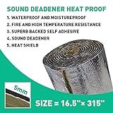 CHAOGANG 200mil 36.16 Sqft Car Sound Deadener Deadening Mat Noise and Heat Shield Insulation Closed Cell PE Foam Vibration Dampening Material for Car Hood Trim Roof Door and Trunk - Image 2