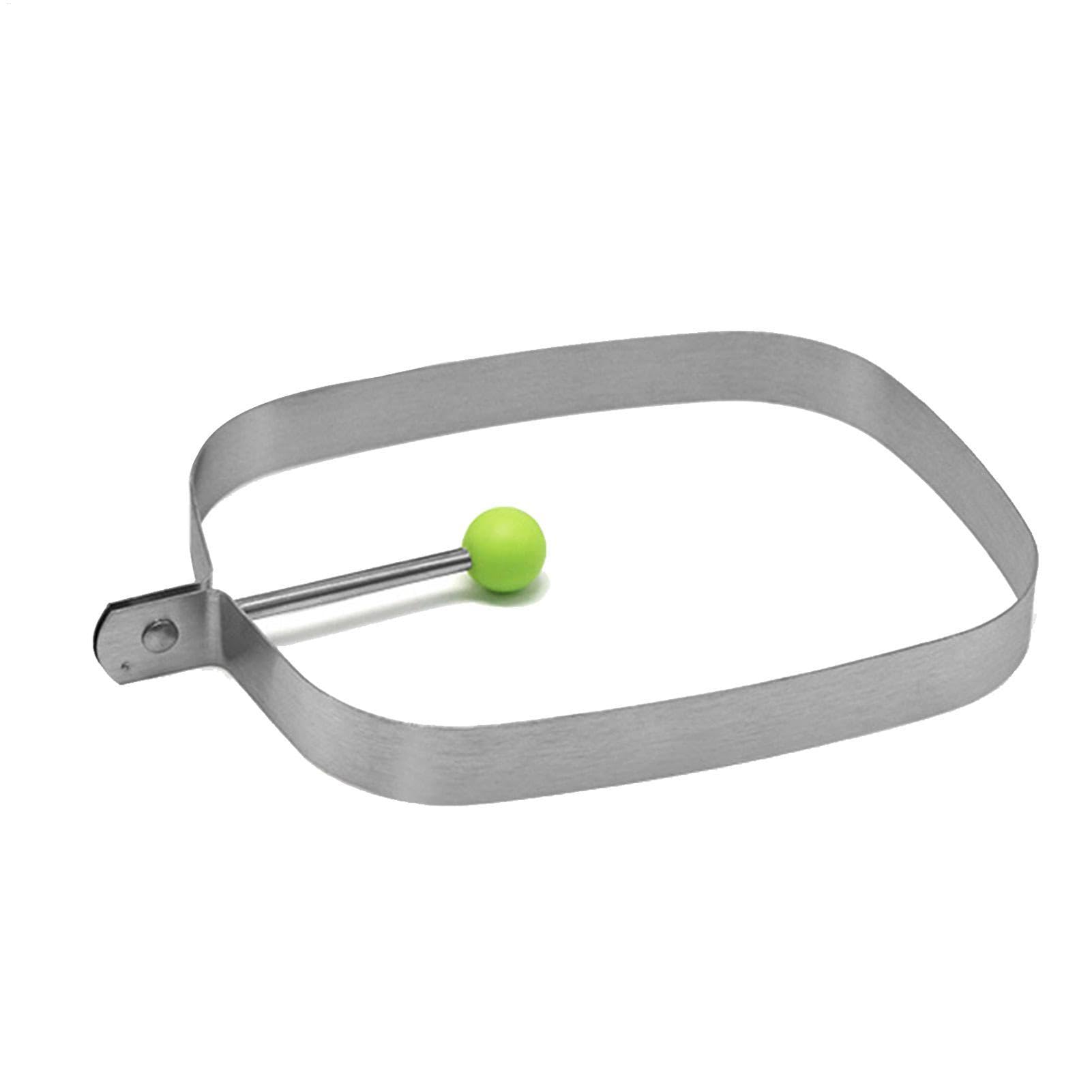 Molde de cocción de huevos, anillos para freír huevos, molde para panqueques, anillo de huevo, anillo de huevo, molde rectangular de acero inoxidable antiadherente para panqueques, molde de