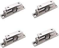 Vista 1 de Rodillo de tensión de doble bola ajustable de latón chapado en cromo de 2.756 in, pestillo sólido para yates marinos y casas rodantes, pestillo