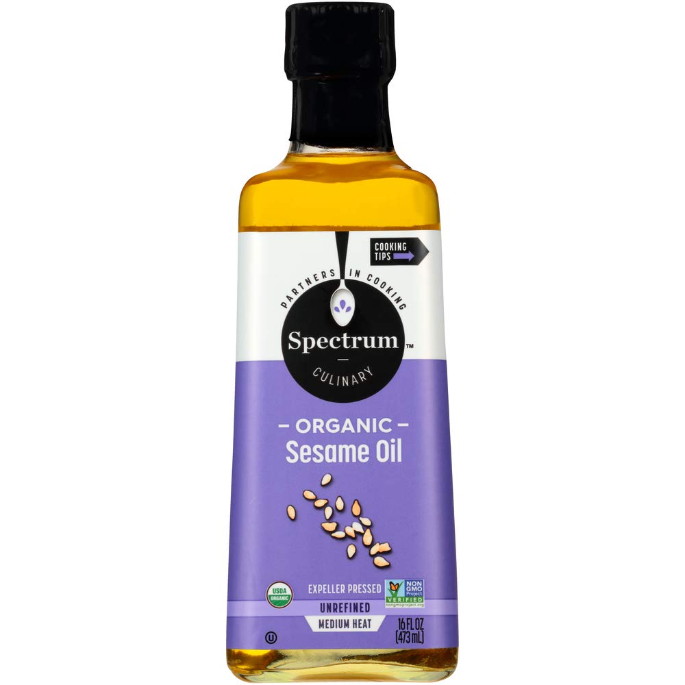 Spectrum Organic Sesame Oil, Unrefined, 16 oz Grocery