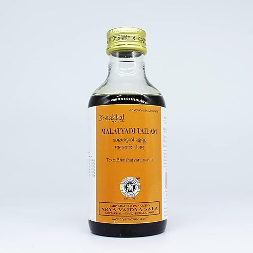 Arya Vaidya Sala Kottakkal Malathyadi Tailam 200ML & Golden