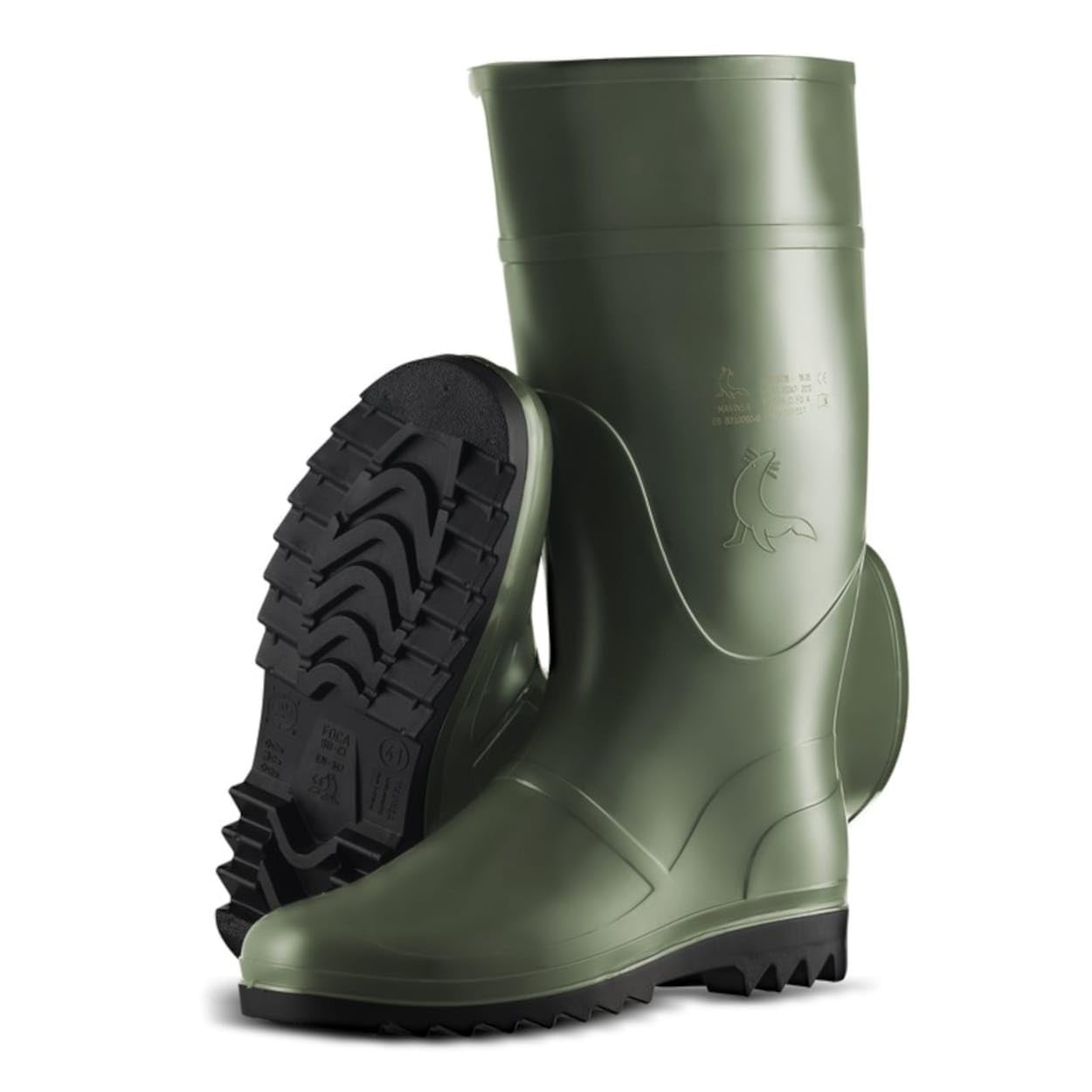 Bota alta de agua Foca Oliva 107