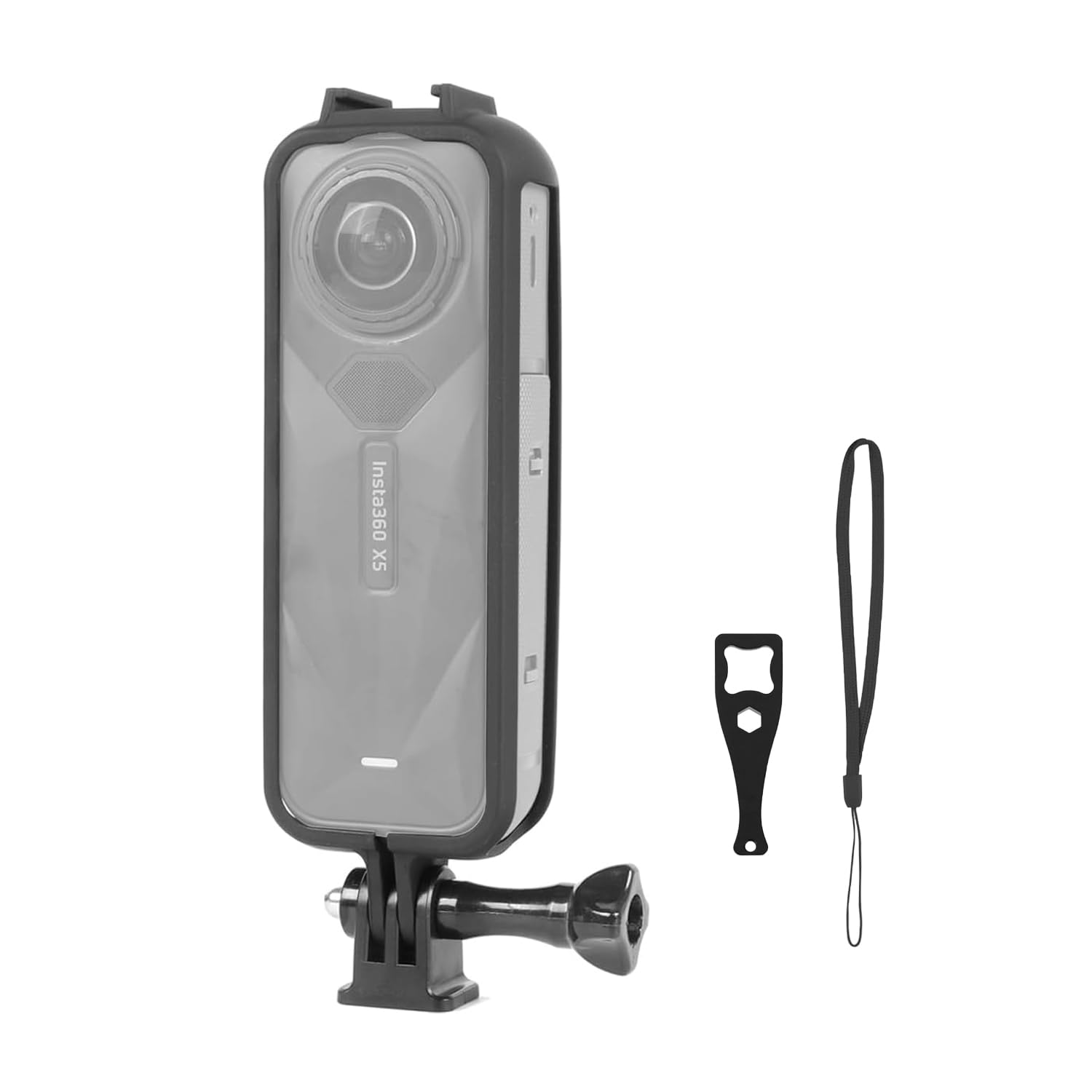 Insta 360 X5 Plastic Protective Frame Border Case | Anti-Fall, Anti-Scratch, Shockproof Cover Cage for Action Camera Accessories | Durable Protective Housing (X5 Cover Only)-image-5