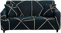 Vista 15 de HOOBUY Funda de sofá estampada, Funda elástica para sillón, funda de sofá biplaza con patrones para sillón con cojines de 2 plazas, Juego de sofá Bd