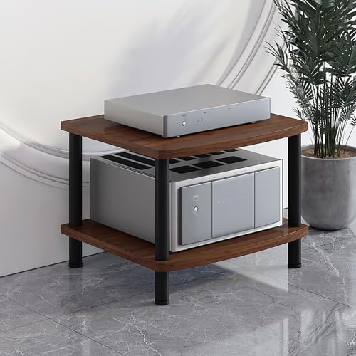 XingLi Available In 5 Colors AV Media Stand,Open Audio Rack Component Cabinet, Open Stereo Cabinet With Shock-Absorbing Feet, Power Amplifier Shelf Equipment(E)