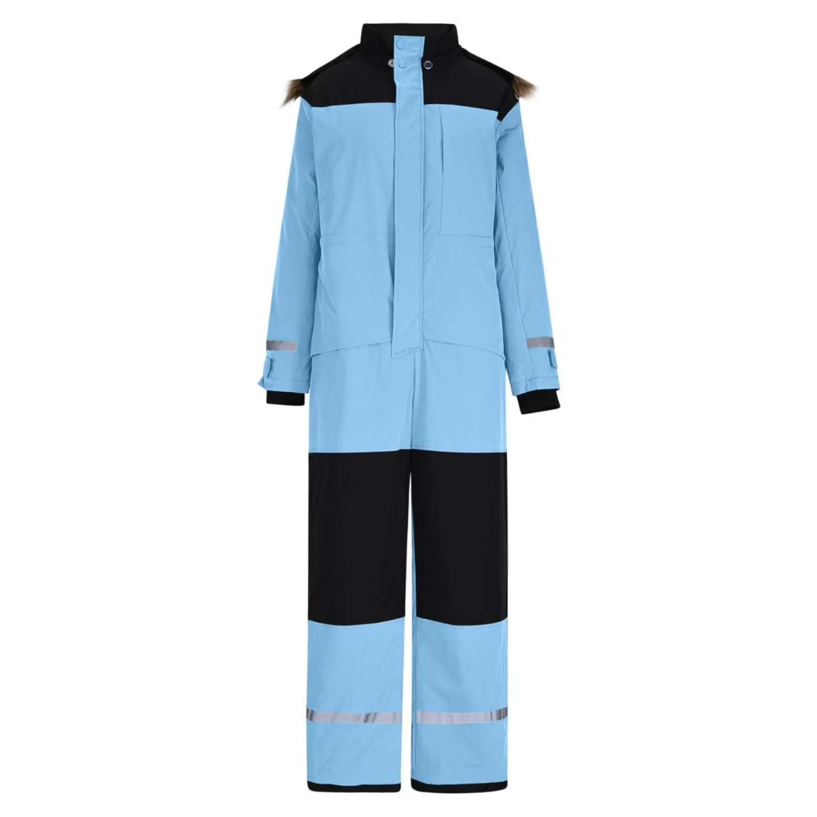 Schneeanzug Damen Einteiler - Damen Einteiler Skioverall Winter Warme Schnee Skifahren Winddicht Wasserdicht Outdoor Schneeoverall Jumpsuit Mit Kapuze Verdicken Schneeanzug Ski Suit