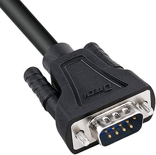 DTech DB9 RS232 kabel szeregowy, wtyczka na gniazdo, przedłużacz 0 modem, kabel krzyżowy TX RX do komunikacji danych