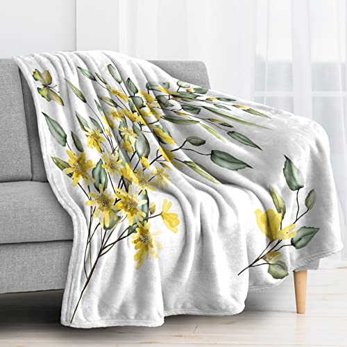Couverture d'hiver chaude fleur et papillon pour soirées canapé - 2