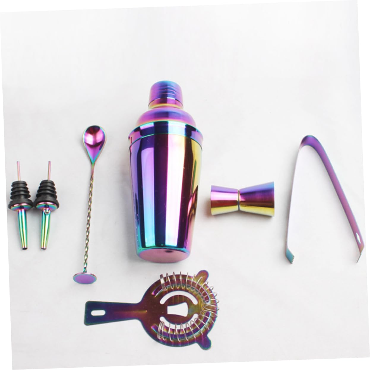 Set Accessori per Cocktail 8 Pezzi Shaker 750ml in Acciaio Inossidabile Sigillo per Uso Casa e Ristorante