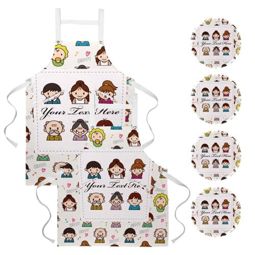 Tablier de cuisine pour restaurant et bistrot avec broches de fixation