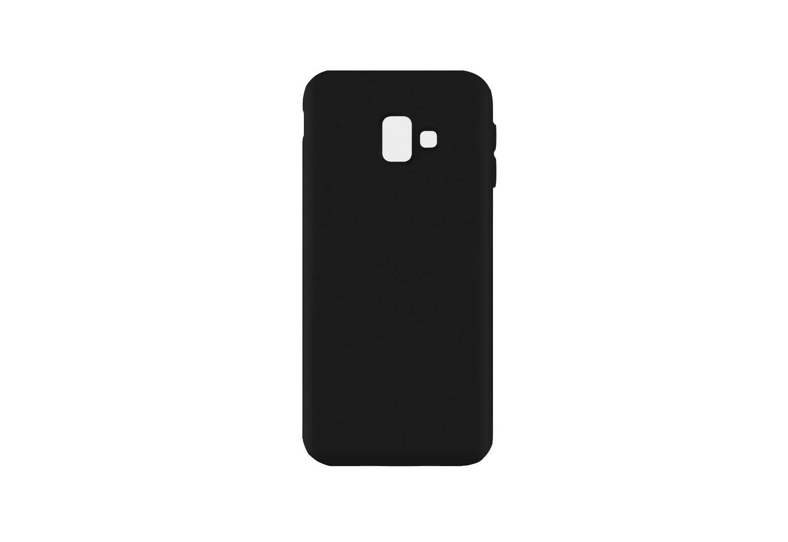 Muzz Samsung Galaxy J6 Plus TPU Silicone Soft Ultra Flexible Case Thin Back Case Cover For Galaxy J6+ Cover Black