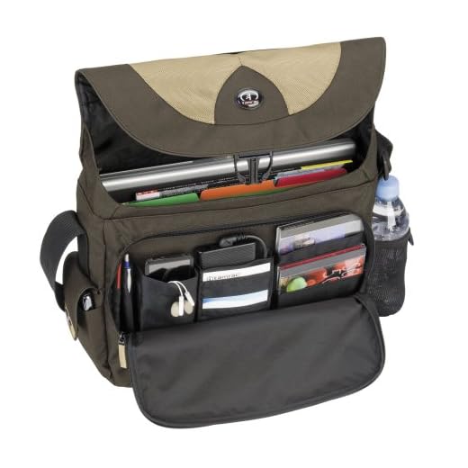 Tamrac Borsa per PC con Schermo Fino a 15,4 Pollici, Light PC Messenger, Marrone