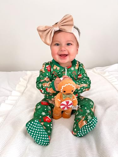 uideazone Baby Girls Footed Pajamas Zip-Front One-Piece Sleeper Non-Slip Footie Cute Pattern Jumpsuit PJs 0-12 Month3