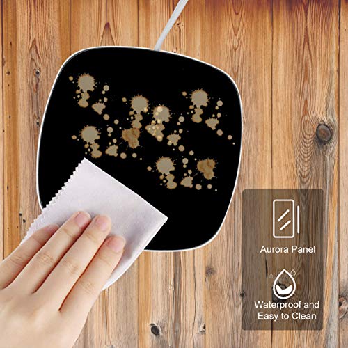 Evoio Coffee Cup Warmer, Coffee Warmer for Desk with Automatic Shut Off, Office Home Use Beverage Cup Warmer Plate for Coffee, Milk, Tea, Water, Christmas Birthday Gift, Black - Thumbnail 2