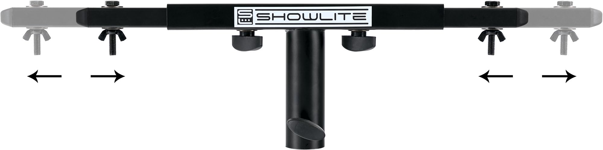 Showlite SAT-02 T Dual Quertraverse (trave trasversale per 2 faretti, montabile su tubo stativo da 35 mm, acciaio) nero