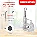 Amazing Drapery Hardware Low Profile Wand Tilter, Set of 2 - Durable Metal Construction, Heavy Duty Hexagon Gear/Hook Connection - Clear Blind Tilt Mechanism for 2