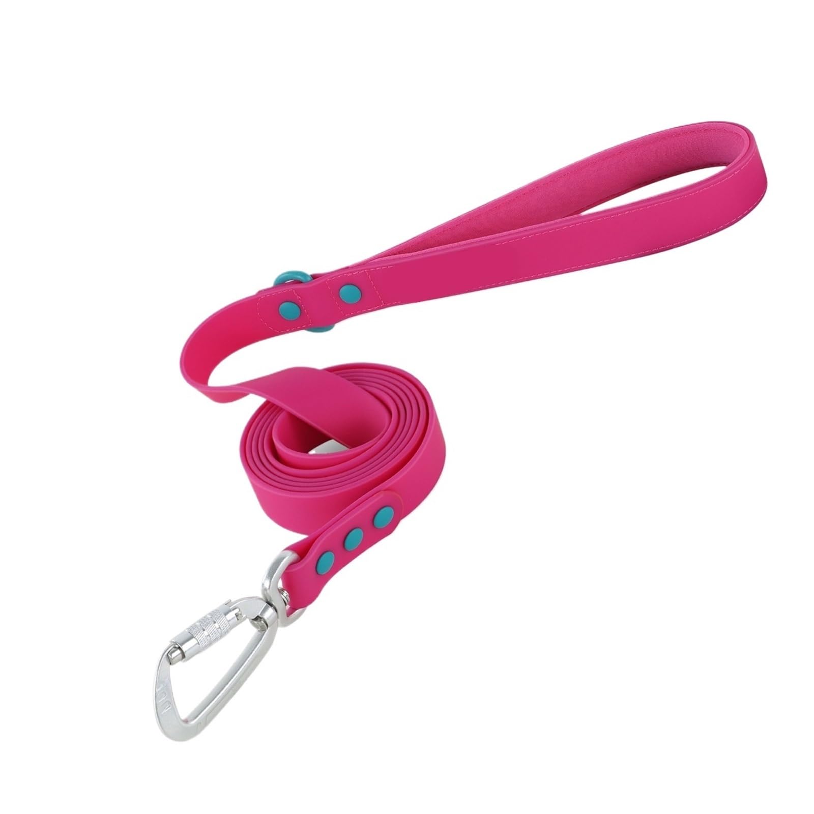 Laisse pour grand chien poignée universelle PVC rouge pour taille M