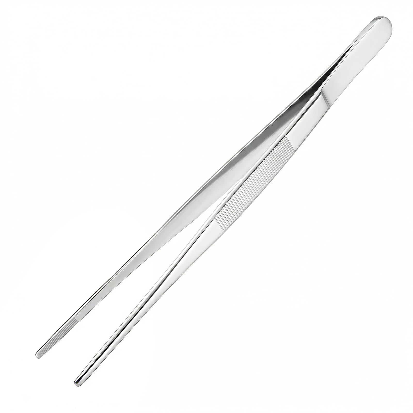 Photo 1 of 12-Inch Kitchen Tongs & Tweezers, Premium Cooking Utensils for Grilling, BBQ & Meat Handling, Stainless Steel Tong & Tweezer for Home Kitchen 1Pcs HULZJIL