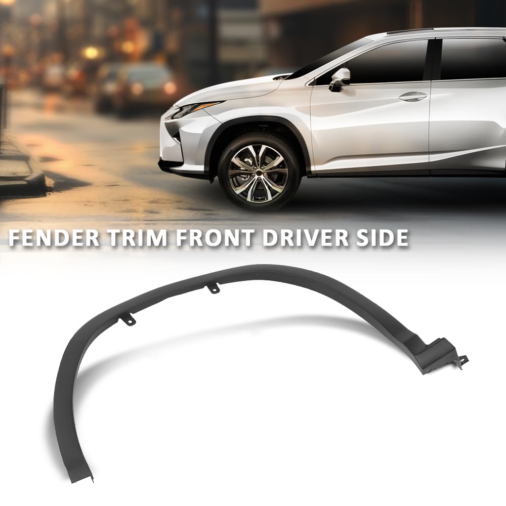 Fender Flare Wheel Arch Trim Front LH Driver RX350/450h 16-19 Black 756010E080 image 5