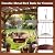 CaliDecor 12.6" Hanging Solar Bird Bath Metal, Metal Hanging Bird Bath with Solar Fountain for Outside, Hanging Birdbath Bubbler for Outdoors Backyard Patio Garden Decor, Bronze