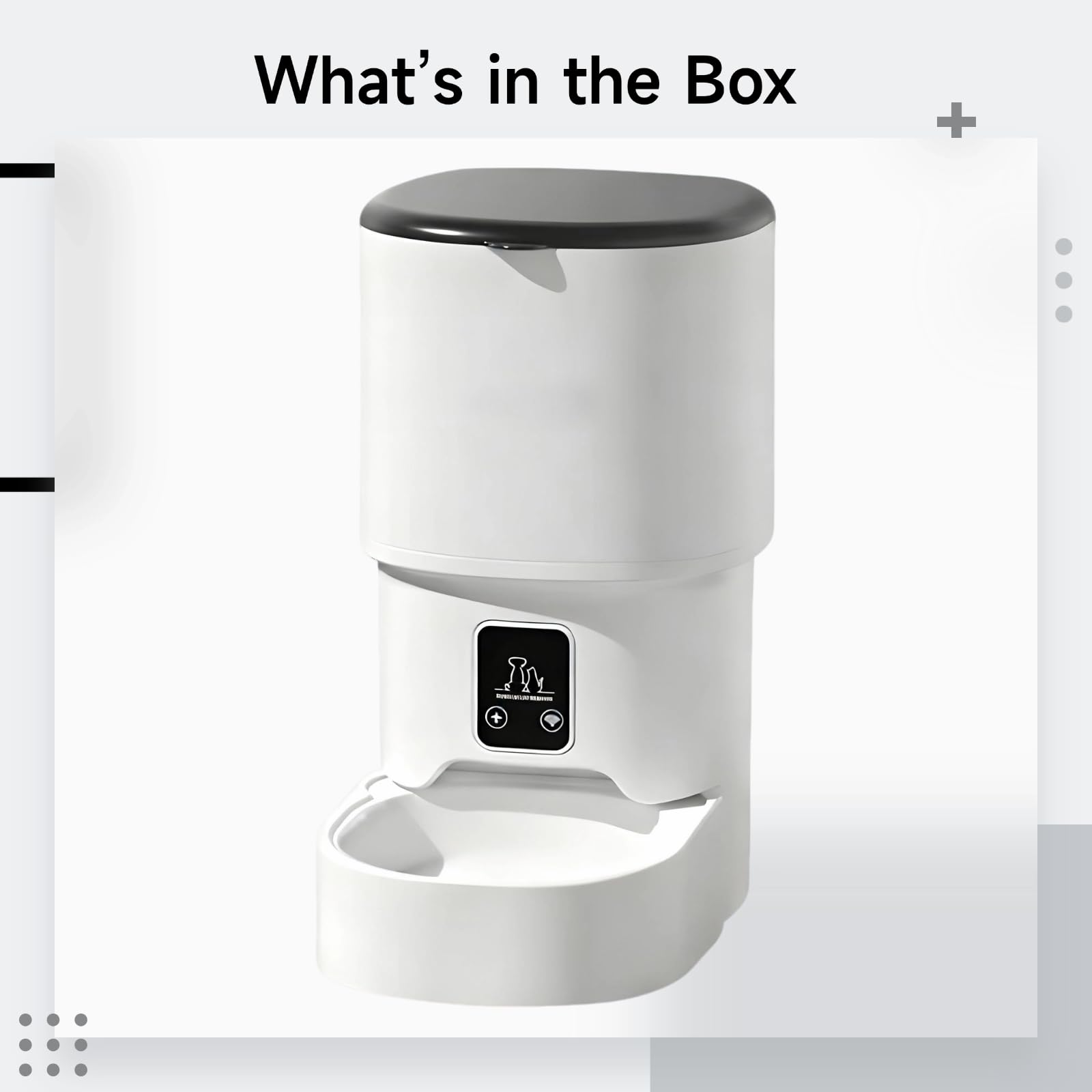 Comedero automático para gatos, dispensador de alimentos para mascotas, 4 litros, botón de presión, sincronización y comidas cuantitativas, funciona con pilas, fácil de limpiar para gatos, perros