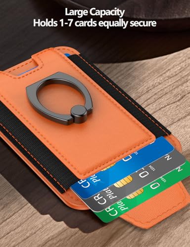 Image of ExtreLife For Magsafe Wallet with Grip, 6-Card Holder, Stronger Magnetic Card Wallet Holder for iPhone 17 /16 /15, iPhone 14 /13 /12 Series, Leather Magnetic Phone Wallet with Privacy Flap, RFID Blocking