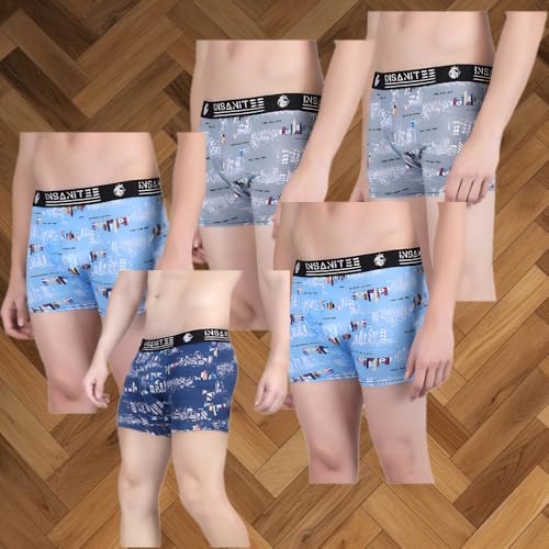 Image of Men's Nylon Stretch Printed Trunk | Ultra-Soft, Breathable Innerwear for Men | Stylish & Supportive Fit