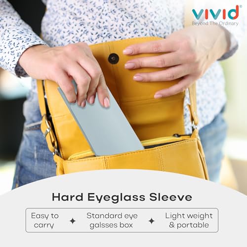 Image of VIVID Unisex Specs Magnetic Eyewear Dabbi Faux Leather Hard Case Cover