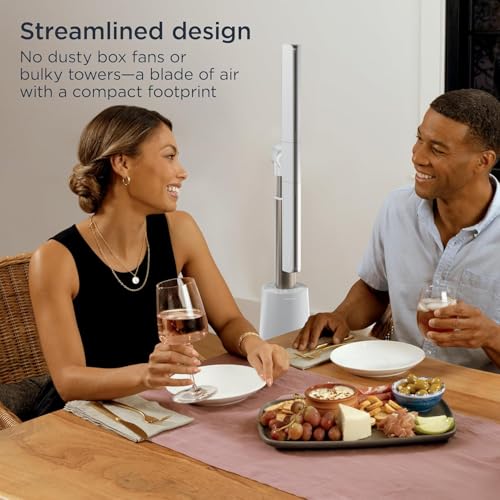 Ventilador de pie grande con aspas ajustables y oscilante 120V miniatura 3