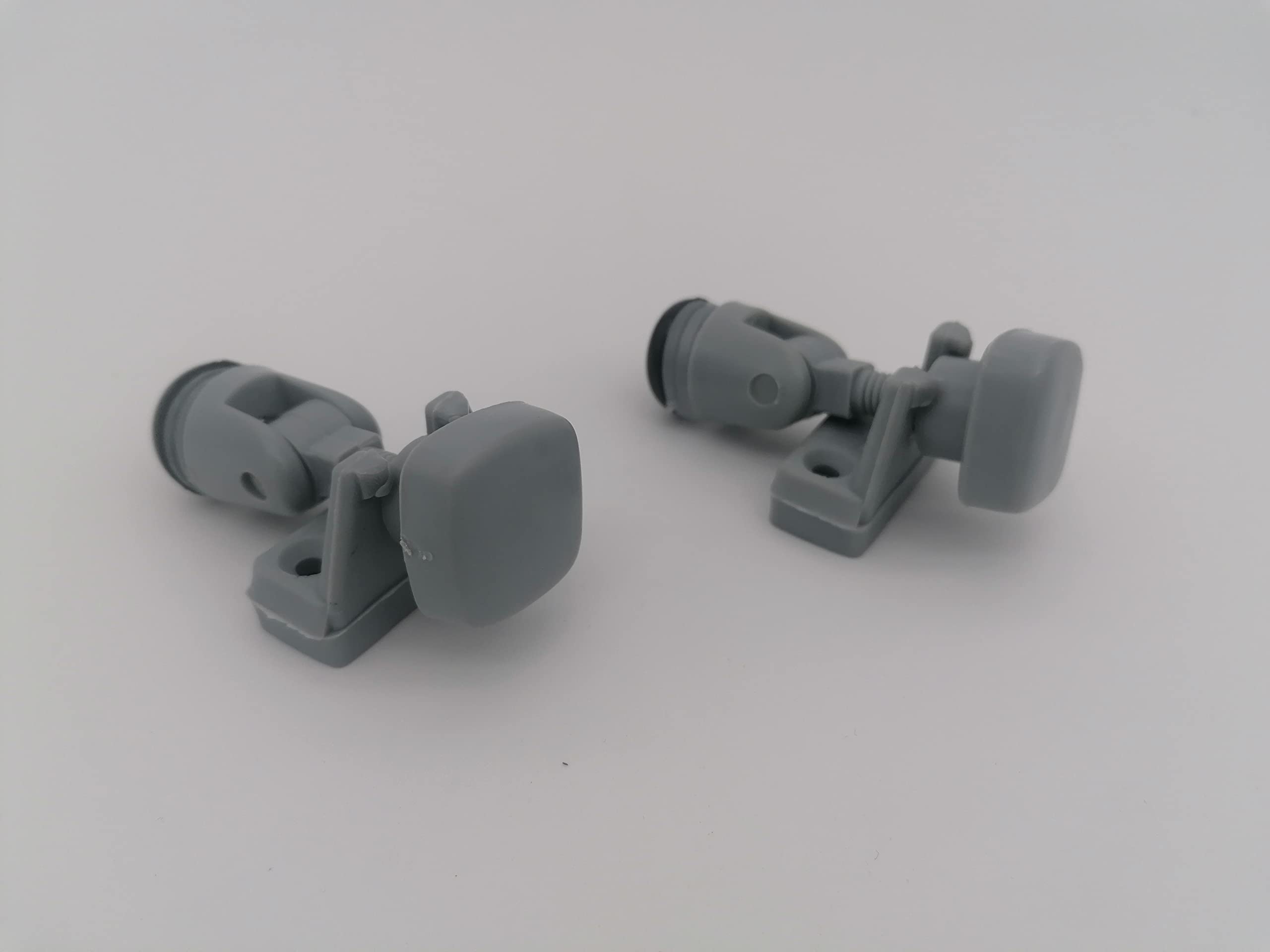 CR-MOESANCO® 2 pomelli di chiusura per finestra di caravan, camper, barca o camper (grigio)